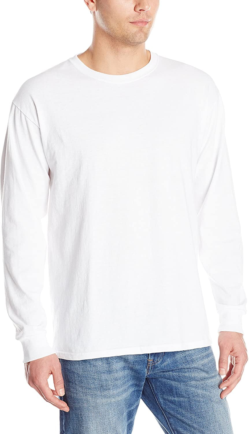 Jerzees Men's LongSleeve TShirt, White, Large Walmart Canada