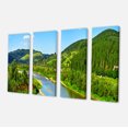 thumbnail image 2 of Green Mountains and River - Landscape Canvas Art Print, 2 of 3