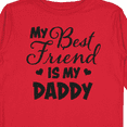 thumbnail image 4 of Inktastic My Best Friend is My Daddy with Hearts Boys or Girls Long Sleeve Toddler T-Shirt, 4 of 5