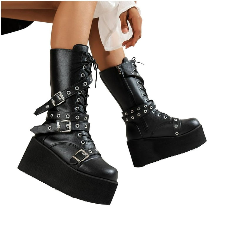 Gothic boots cheap deals