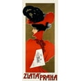 thumbnail image 2 of Oliva, Viktor 17x32 Black Ornate Wood Framed with Double Matting Museum Art Print Titled - Zlata Praha, 2 of 4