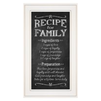 Recipe for Family by Susan Ball Framed Print Wall Art Wood Multi-Color