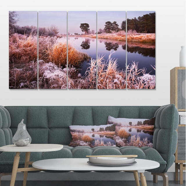 Fée Automne Aube Panorama - Impression Paysager Uvre Murale