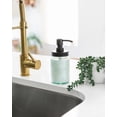 thumbnail image 4 of Jarmazing Products Vintage Blue Glass Mason Jar Soap and Lotion Dispenser - Two-Pack - Black, 4 of 6