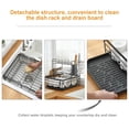 thumbnail image 4 of Organizador de cocina de 3 niveles en negro, ideal para platos, cubiertos, tablas de cortar, vasos y cuchillos – Soporte compacto y funcional., 4 of 6