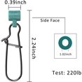 thumbnail image 3 of shiyou-Fishing Line Sinker Slide with Duo-Lock Snap- 25Pcs Blue and Green FHigh-Strength ishing Line Sinker Slider with Snaps for Braid Line with Fishing Box, 3 of 4