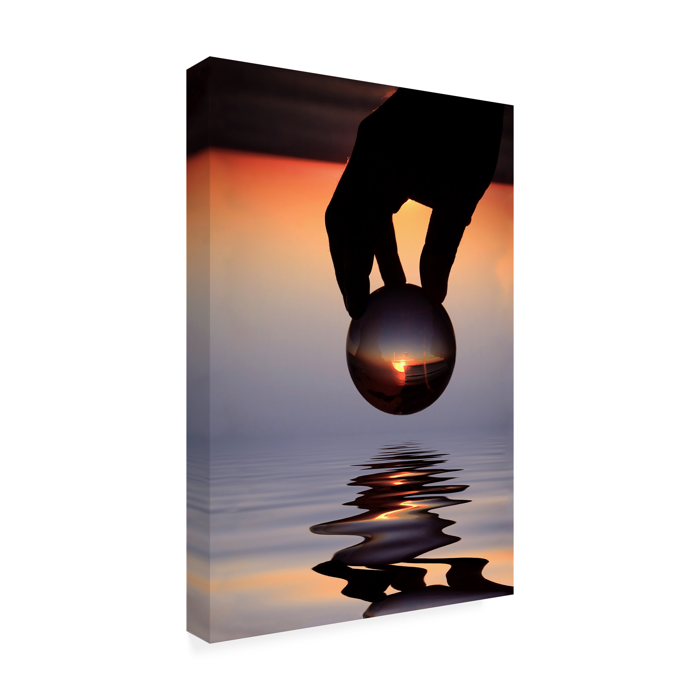 Trademark Fine Art "The World in his Hands" Canvas Art by Beata Czyzowska Young
