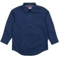 thumbnail image 2 of Leveret Kids & Toddler Boys Long Sleeve Uniform Cotton Dress Shirt Variety of Colors (Size 2-14 Years) (Navy, 10 Years), 2 of 4