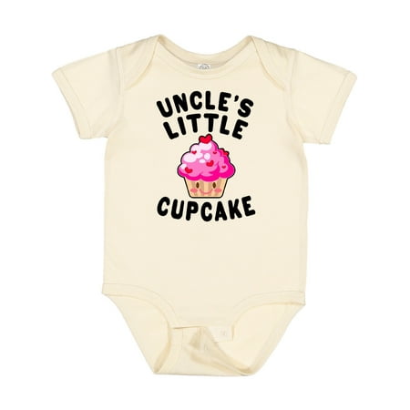 

Inktastic Uncles Little Cupcake Gift Baby Girl Bodysuit