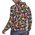 thumbnail image 6 of Goofa Bowling Colorful for Men's Hooded Sweatshirt - Lightweight Pullover Hoodie with Kangaroo Pocket, Perfect for Everyday Wear-3X-Large, 6 of 7