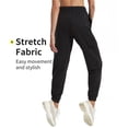 thumbnail image 2 of PULI Women's Loose Cargo Sweatpants with Pockets Cotton Blend Jogger Pants Elastic Waist Athletic Lounge Pants for Yoga Gym Running, 2 of 6