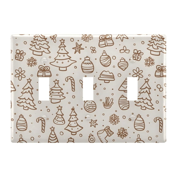 Light Switch Cover Tree Lines Plates Faceplate Decorative Switch Plate for Bedroom Home Decor