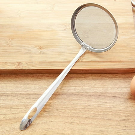 

Stainless Steel Filter Spoon Oil Skimmer Strainer Fried Food Kitchen Cook Tool- Kitchen Dining & Bar