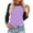 Purple, variant on Womens 3/4 Sleeve Tops Cotton Summer Tees for Women 2025 Plus Size Womens Summer Workout Tops T-Shirts for Women Graphic Tees Trendy my items