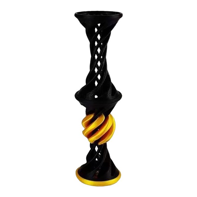 3D Printed Passthrough Double Layer Helical Tree Diversification Decompression Ornament Gifts