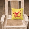 thumbnail image 2 of Carolines Treasures 8857PW1818 Butterfly on Yellow   Canvas Fabric Decorative Pillow 18H x18W multicolor, 2 of 2