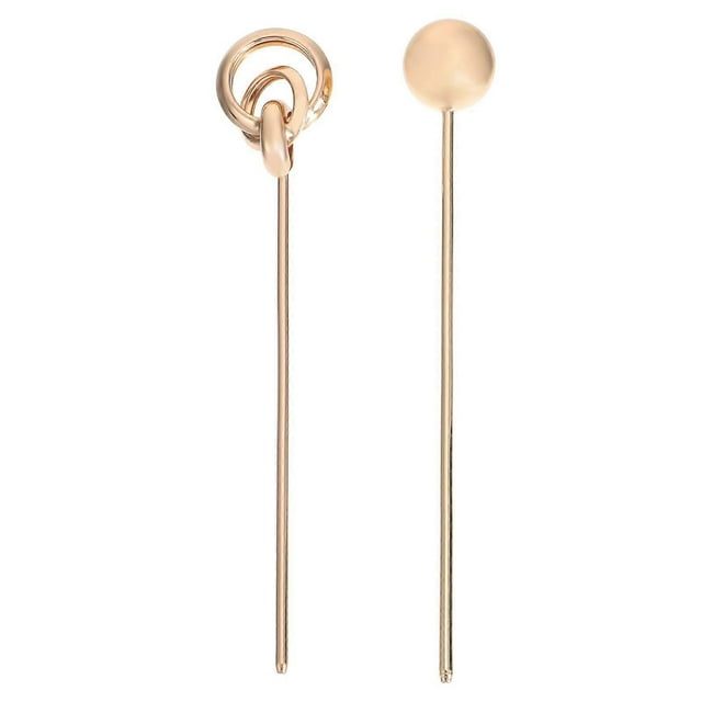 2Pcs Aluminium Alloy Hair Sticks Vintage Hair Chopstick Chinese Hairpins