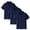 Navy, variant on Grblisyd Back to School 3-Pack Girls and Boys School Uniform Short Sleeve Polo Shirt Button Closure Comfortable & Soft Collared Shirt