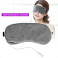 thumbnail image 2 of FZFLZDH Sleep Eye Mask USB Heating Steam Eye Shade Lavender Massager for Eyes Sleeping Travel Sleeping Mask Soft Eye Shade Cover for Travel Yoga Nap, Gray, 2 of 5