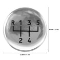 thumbnail image 2 of LOLIPPYY Car Manual Transmission Sticker Silver Drip Gel Car Gear Shift Decal 1Set, 2 of 8