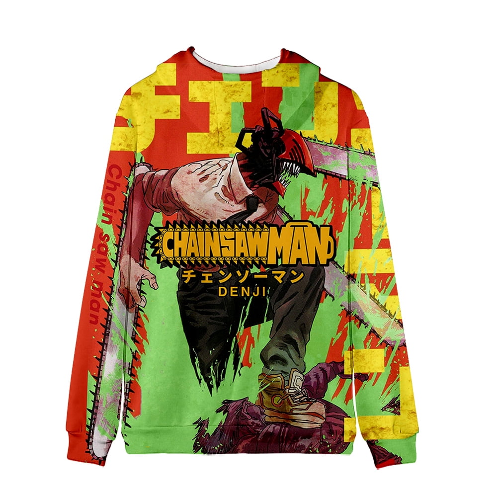 Chainsaw Man 3D Printing Comic Zip hoodie sweater Hot Autumn Men