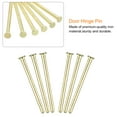 thumbnail image 3 of Uxcell 4Pcs 3.5 inch Door Hinge Pins, Removable Brushed Door Hinge for Wood Residential Door Replacement, Gold, 3 of 5