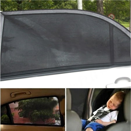 2x Car Rear Side Window Mesh Sun Visor Shade Cover Shield UV