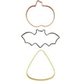 thumbnail image 3 of Wilton Jack-O-Lantern, Bat and Candy Corn Cookie Cutter Set, 3-Piece, 3 of 4