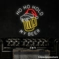 thumbnail image 2 of Glowneon Ho Ho Hold My Beer Neon Sign, Beer Cup Santa Hat LED Sign, Bar Restaurant Beer Club Décor, 2 of 5