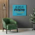 thumbnail image 3 of Scripture Walls  Victory 1 Corinthians 15:57 Bible Verse Canvas Christian Wall Art Ready to Hang Unframed, 3 of 12