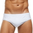 thumbnail image 1 of PEASKJP Briefs for Men Sexy Low Rise Bikini Briefs Quick Dry Swimsuit with Drawstring,as show XXXL, 1 of 3