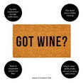 thumbnail image 5 of 28" x 16" Nature Coir Mat, Got Wine?, 5 of 6