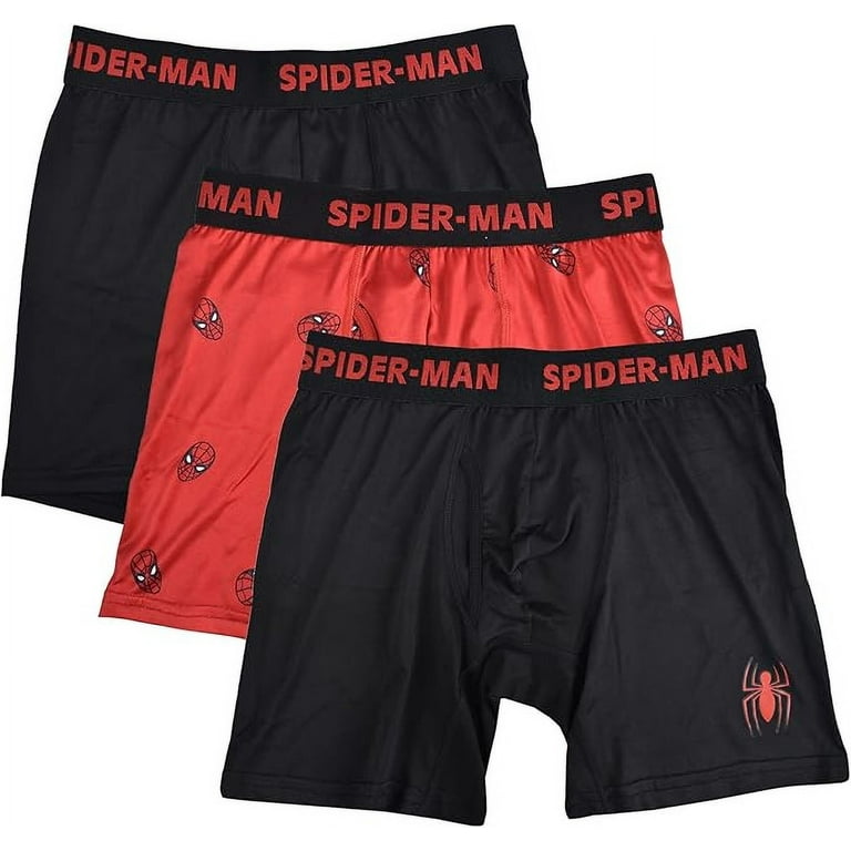 Marvel Spiderman by Briefly Stated Men's 3-Pack Comfort Boxer