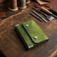 thumbnail image 4 of Compact Leather Trifold Wallet for Men - Slim Full Grain Leather Card Holder with Coin Pouch, 4 of 5