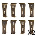 thumbnail image 1 of 2x 8 Uds Colgador de s Colgadores de Cuadros Sin Agujeros Clavos O Tornillos Clips de Gancho de de Metal Versátiles para Colgar Al Ai 2 piezas, 1 of 8