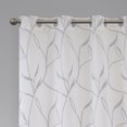 thumbnail image 5 of Home Essence Vina Leaf Embroidered Window Curtain Sheer, 5 of 6