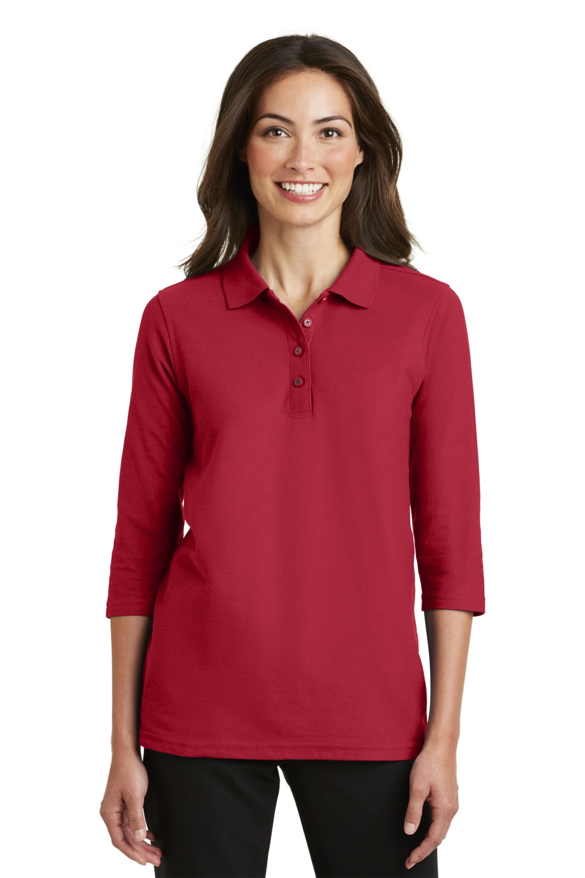 women's polo shirts 3 4 sleeve