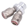 thumbnail image 2 of Air Hose Splitter, Carbon Steel Pneumatic Quick Connector Long Life Span 360° Rotatable  For Industry, 2 of 8