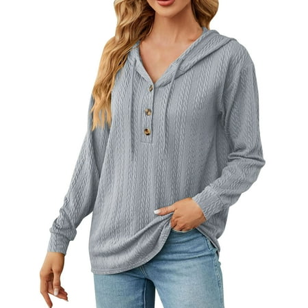 Siilsaa Women's Fashion Hoodies & Sweatshirts Casual Hoodie Sweatshirt Hooded Coat Tops Long Sleeve Blouse A,2XL