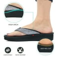 thumbnail image 2 of Aerosoft - Glitter Thong Beach Wear - Summer Arch Support Flip Flops for Women, 2 of 5