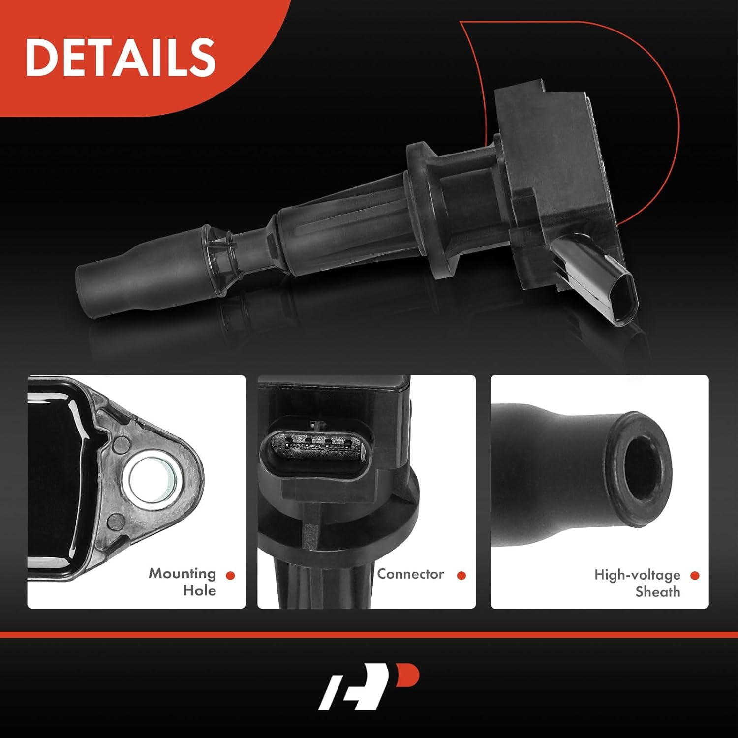 A-Premium Engine Ignition Coil Pack Compatible with Hyundai Ioniq 2017-2020 & Kia Niro 2017-2020 L4 1.6L Electric, Replace# 2730103HA0, 4-PC Set
