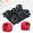 Black, variant on Raspberry Silicone Mold, 6-Cavity 3D Berry Cake Mold, Nonstick Baking Mold for Mousse, Jelly, Chocolate, Soap & DIY Desserts, Food-Grade Silicone Bakeware