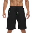 thumbnail image 4 of HAOMEILI Men's Shorts Casual Classic Fit Drawstring Summer Beach Shorts with Elastic Waist and Pockets, 4 of 6