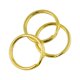 thumbnail image 1 of 100 piezas de anillos de llavero divididos, conectores de bucle para hacer bricolaje Oro, 1 of 8