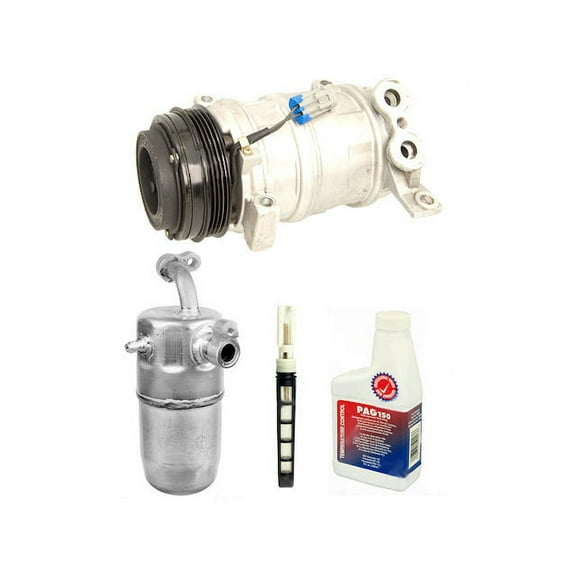 A/C Compressor Kit - with Compressor, Accumulator, Orifice Tube, , and O-Rings - Compatible with 1999 - 2002 Chevy Silverado 1500 2000 2001