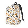 thumbnail image 1 of Vsdgher Dog Faces Print Canvas Backpack Travel Rucksack Unisex Knapsack 15.7/17.7Inch Laptop Backpack for Work,College-Small, 1 of 5