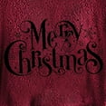thumbnail image 6 of Patlollav Merry Christmas Women Coats Plus Size Plush Buttons Hooded Coat Tops, 6 of 7