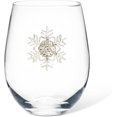 thumbnail image 1 of Abbott Collection Stemless Wine Glass with Jewelled Snowflake - Glass, 4.5" H (16oz), 1 of 2