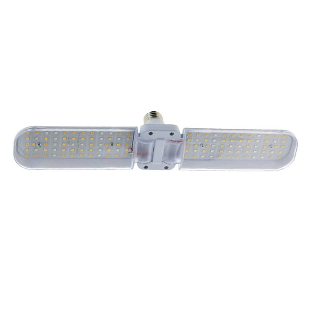 Lámpara LED plegable para cultivo, similar al sol, para plantas de interior, verduras y flores. 24W 2 Hojas 360mm