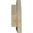 thumbnail image 3 of 24"W x 12"H Half Round Gable Vent (29"W x 17"H Frame Size): Primed, Functional, Smooth Pine Gable Vent w/ Brick Mould Face Frame, 3 of 12